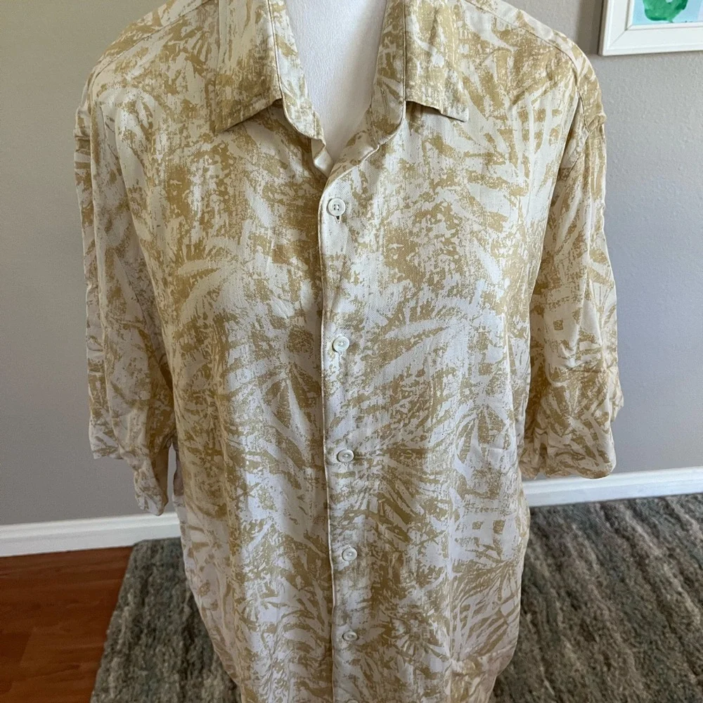 Vintage Silk Beige Shirt - Picture 2 of 3